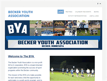 Tablet Screenshot of beckeryouthsports.org